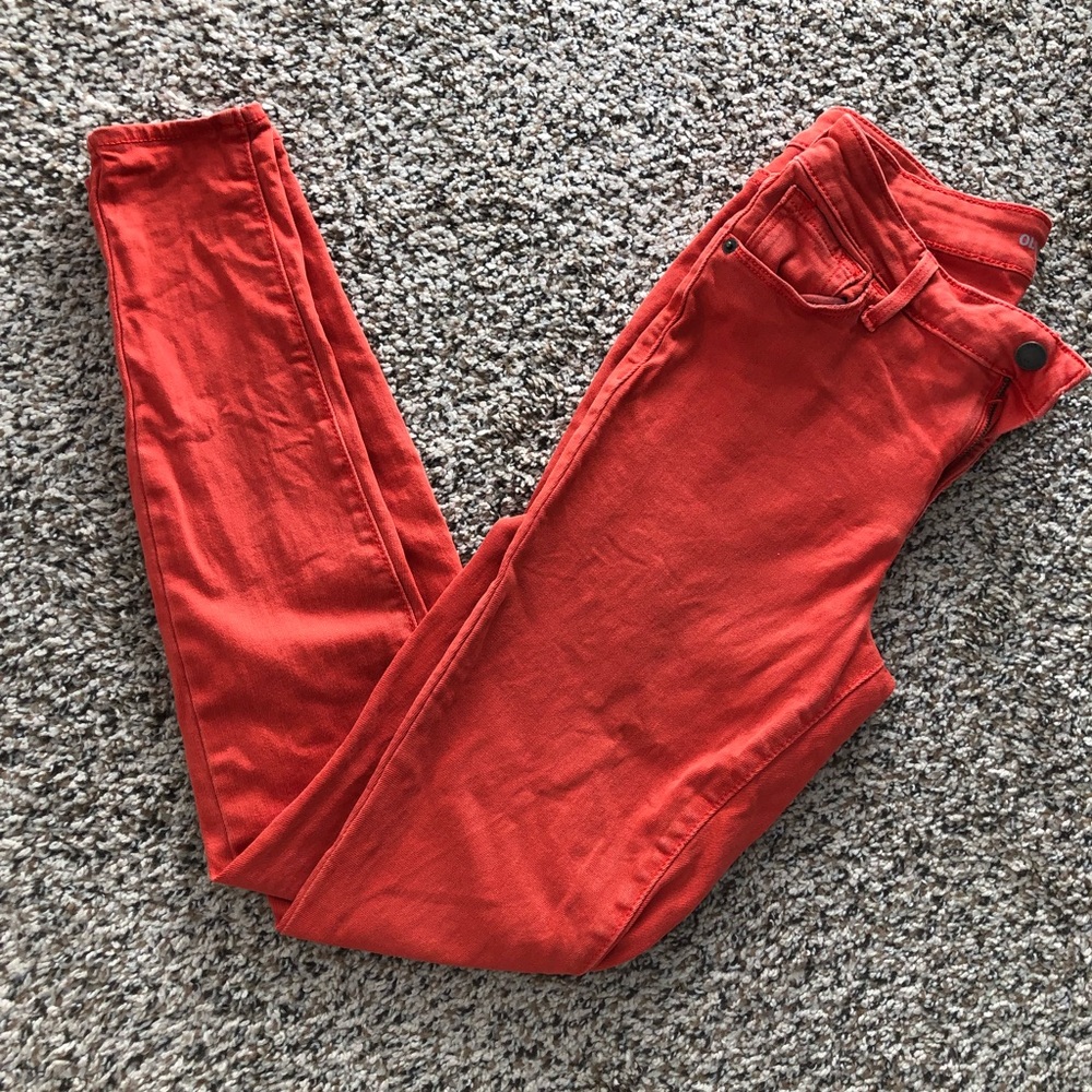 Coral Skinny Jeans